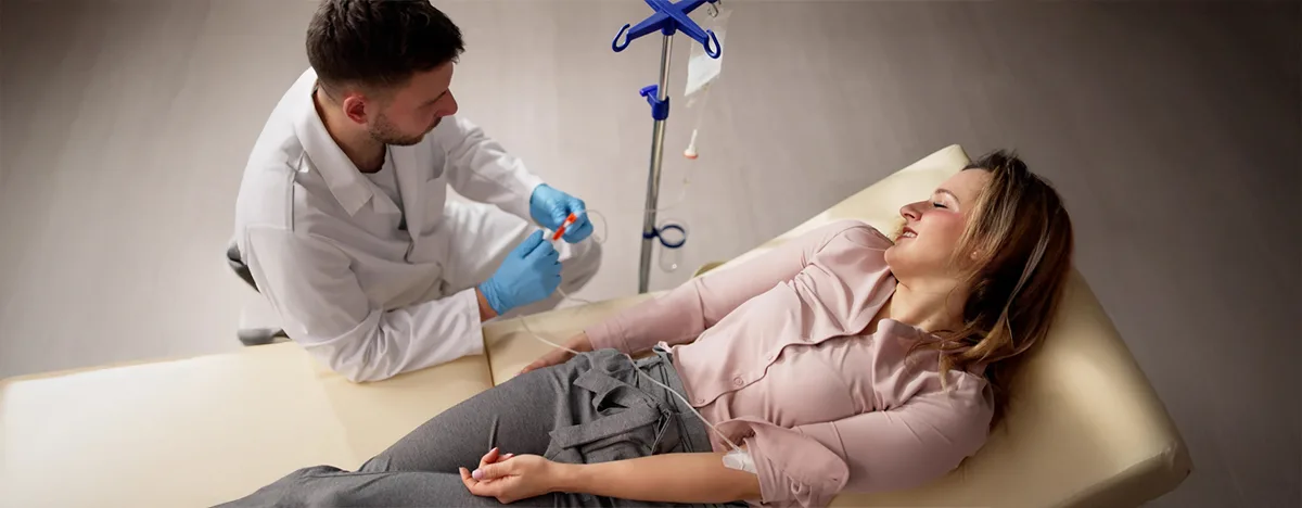 Behandlung mit Infusion